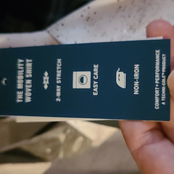 Kenneth Cole Button Down Shirt White With Speckled Black and Grey Trim Size L - Picture 16 of 16